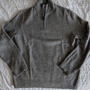 J.Crew Lambswool Quarterzip Sweater